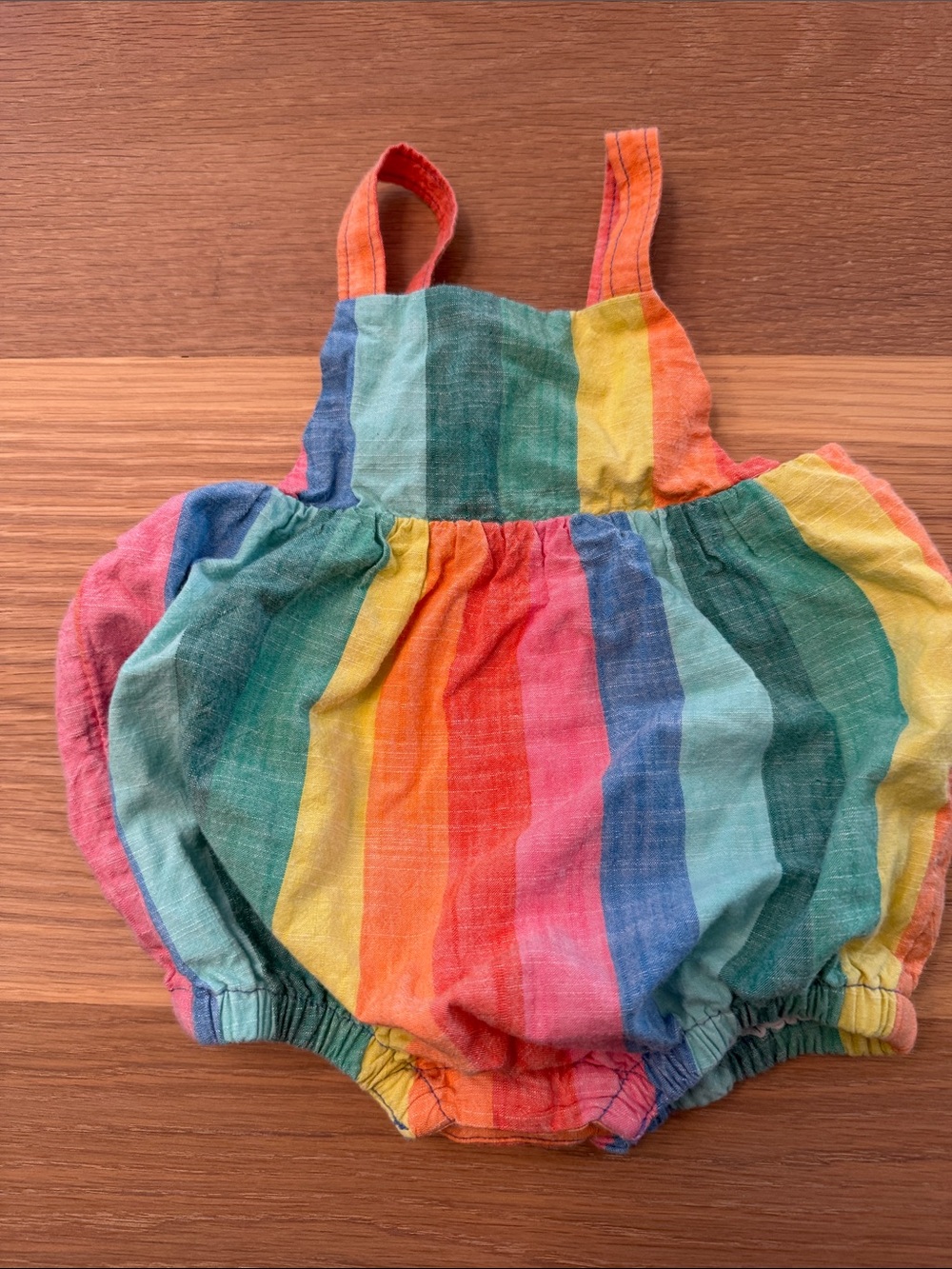 Hanna Andersson Baby Rainbow Stripe Romper